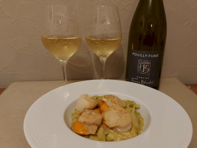 Noix de St Jacques à la crème